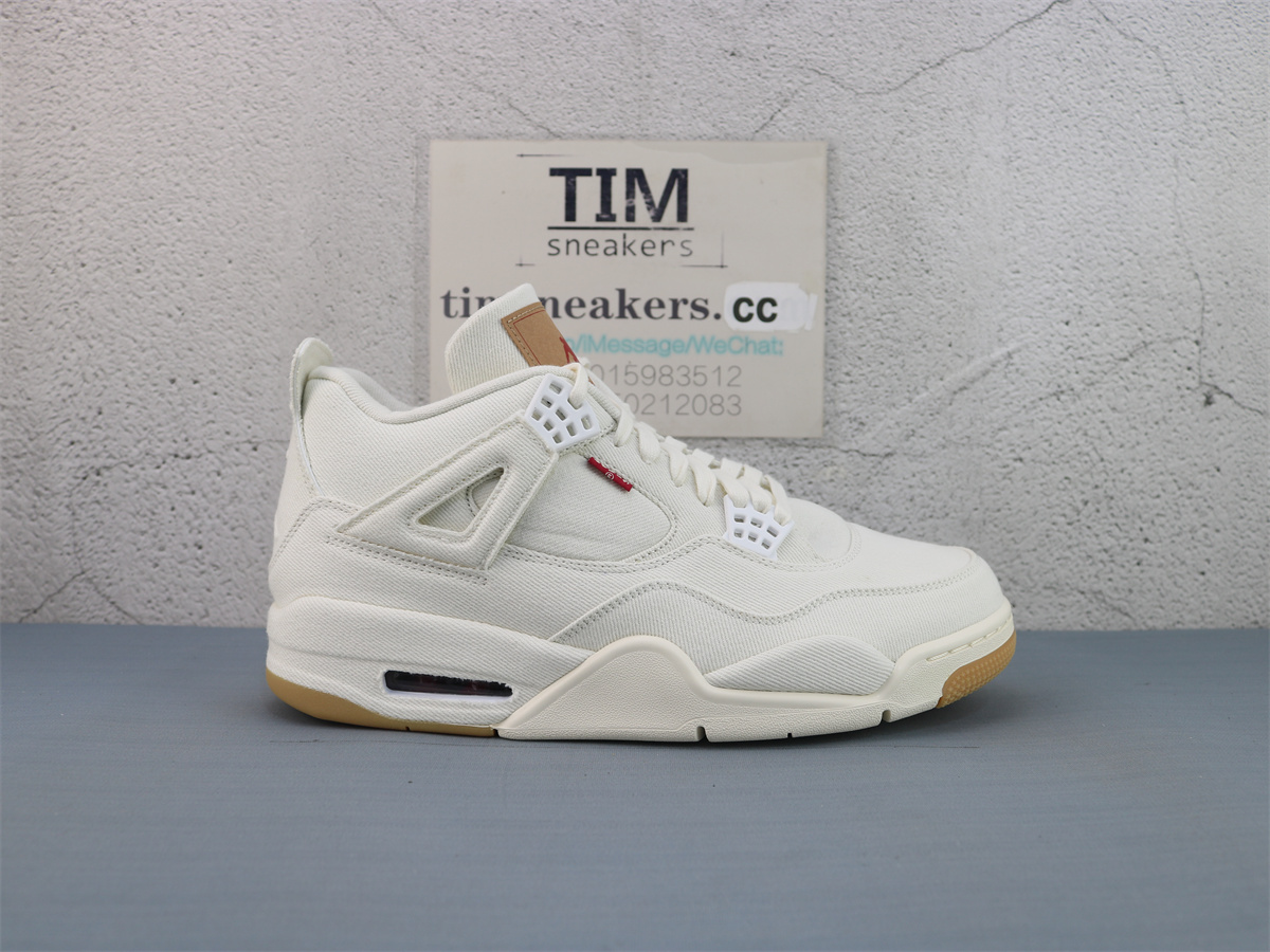 GX Batch Air Jordan 4 Retro Levis White AO2571-100